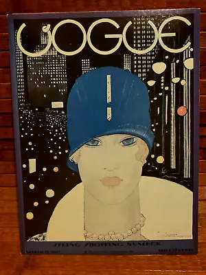 Vogue Magazine Cover Litho Art Print Somerset Press Georges Lapape March 1927 • $105