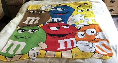 M & M's Collectables Soft Fleecy Blanket Comforter 152cm X 125cm 2014 • $35