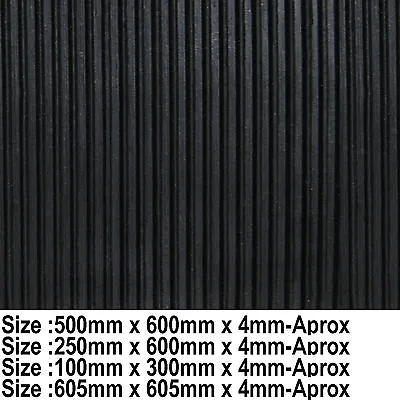 £4.74 • Buy Anti Vibration Mat Pads Ribbed Rubber Reducing Noise & Sound Deadening Mats