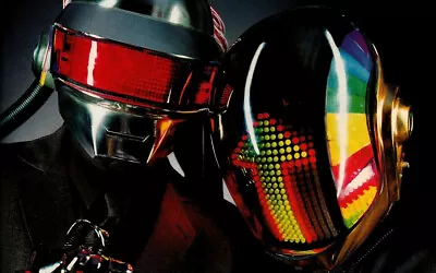 DAFT PUNK MUSIC BAND HELMETS CANVAS PRINT WALL ART READY TO HANG 30x20 Inch AA • £21.99