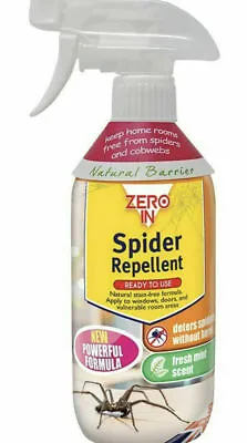 £9.99 • Buy 500ml Spider Repellent Zero In Spider Stop Non Harmful Deterrent Spray Mint