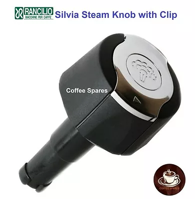 Rancilio Silvia Steam Knob & Clip V4 - Genuine  Also Fits Earlier Models • $29