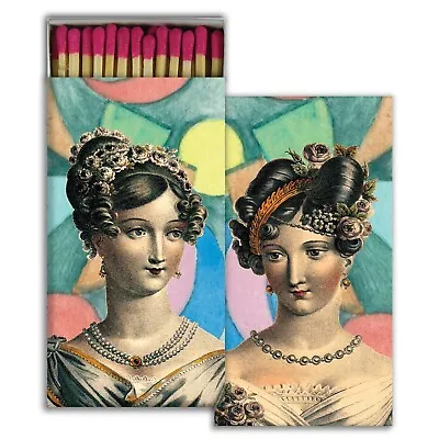 Party Girls Set Of 2 Large Matchboxes With Wooden Matches • $19.95
