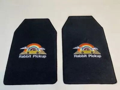 For VW Golf 1980-83 Caddy Rabbit MK1 Pickup Custom Floor Mats Carpet Black 2pcs • $171