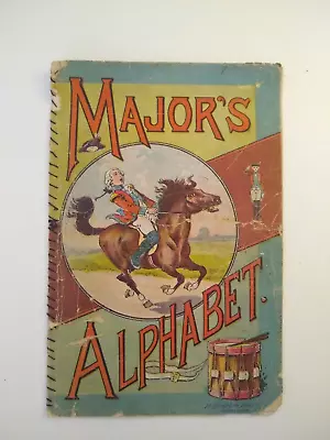 McLoughlin Brothers MAJOR'S ALPHABET Undated Color ANTIQUE ABC Book • $10