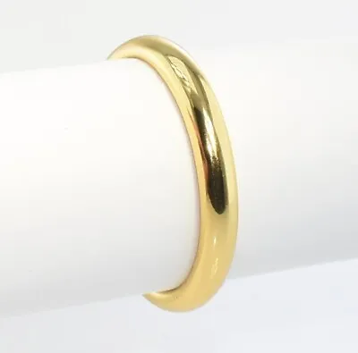 £5.49 • Buy 9K Yellow Gold Filled Lady Men 3 / 4 / 6mm Wedding Plain Ring Birthday #//129yg