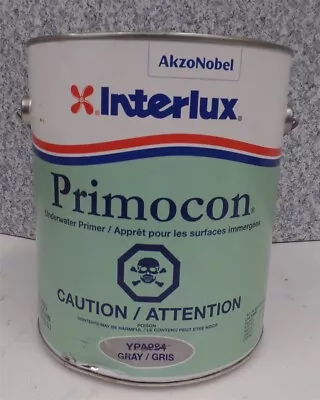 INTERLUX YPA984 GRAY 1 Gallon Primocon Underwater Primer Marine Paint See Pics • $47.75