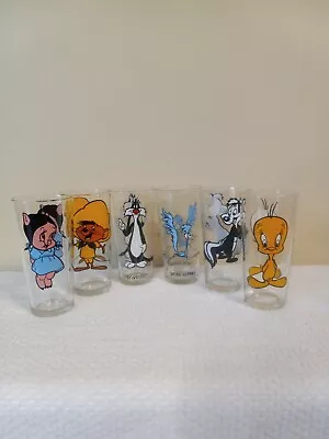 (6) Vintage 1973 Pepsi Collector Series Warner Bros. Looney Tune Glasses • $36