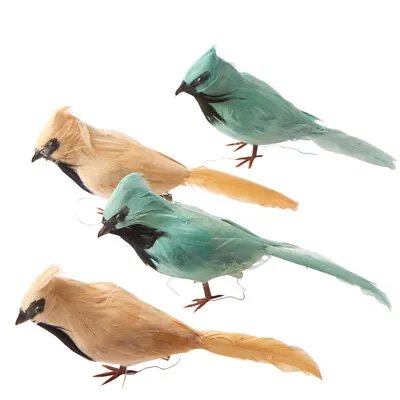 $33.38 • Buy Large Feathered Artificial Mushroom Birds