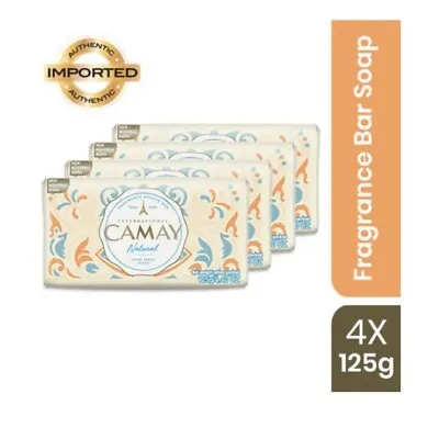 CAMAY NATURAL FRESH SCENT SOAP BATHING BARS 125gX 4 PACK. NATURAL FRESH Fragranc • £12.99