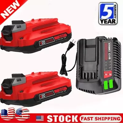 $56.99 • Buy 20 Volt Max For Craftsman V20 Li-Ion Battery OR Charger CMCB206 CMCB204 CMCB202