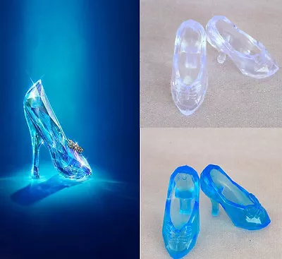 10Pairs Fairy Tale CINDERELLA Crystal Shoes Doll Shoes For 11.5  Doll 1/6 Toy • $5.50