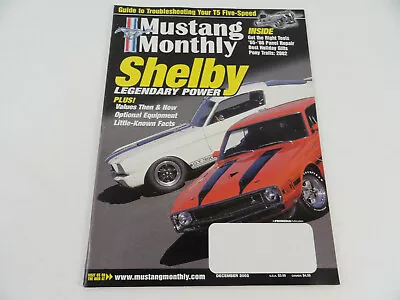 MUSTANG MONTHLY MAGAZINE December 2002 Shelby Right Tools How To Tech  • $2.49