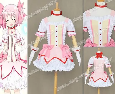 Puella Magi Madoka Magica Cosplay Madoka Kaname Costume Halloween Party Dress • $112.79