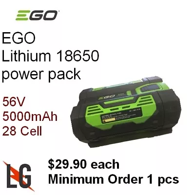 EGO Lithium Battery Power Tool Packs 56v 2.5Ah 140Wh - Samsung 25R-Li-Ion Cel... • $35.88