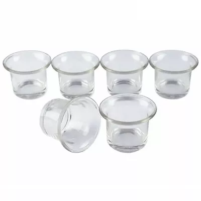 Clear Chunky Glass Lip Votive Candle Holders Tealight Votive Cups For Wedding... • $20.76