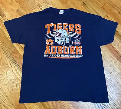 2014 BCS National Championship Auburn University Tigers T Shirt XL • $21.99
