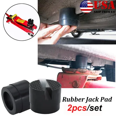 2pc Hydraulic Rubber Jack Pad Car Protector Adapter Maintenance Lifting Tool US • $10.89