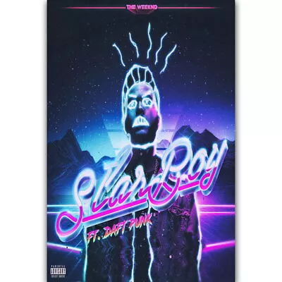 58631 Daft Punk The Weeknd Starboy Rapper Music Album Wall Decor Print Poster • £14.41