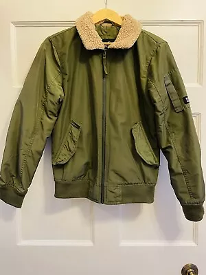 Hollister Green Bomber Style Jacket Men’s Boys Clothing Size Extra Small XS • £5