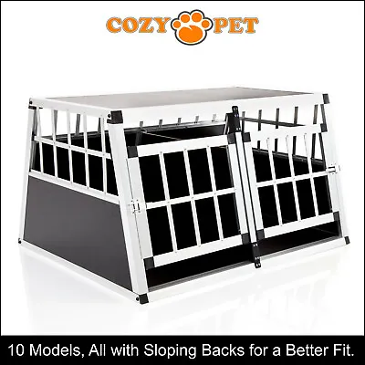 £89.99 • Buy Aluminium Car Dog Cage Cozy Pet Travel Puppy Crate Pet Carrier Transport ACDC02