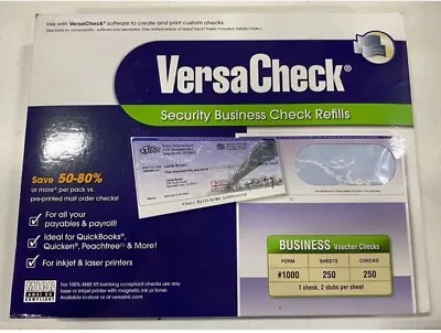 250 VersaCheck Security Check Refills ~ Business Voucher Checks Form #1000 • $13