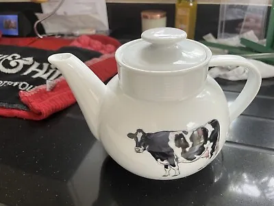 Richard Bramble (Jersey Pottery) Friesian Cow Teapot -new. • £30