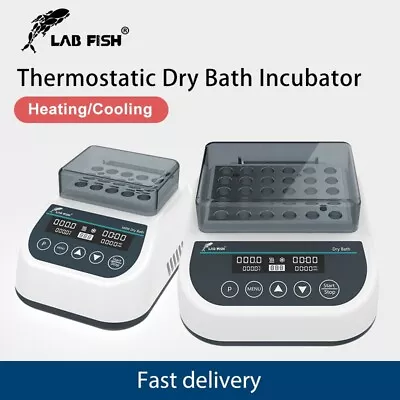 Lab Dry Bath Incubator Heater W/ Block Digital Programmable Dry Bath Machine • $198.99