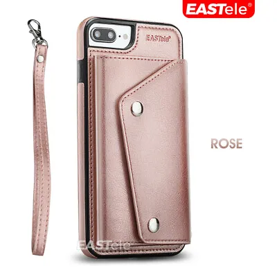 $11.99 • Buy For IPhone 14 13 12 11 Pro MAX XS XR Luxury Leather Wallet Shockproof Case Cover