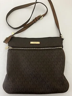 Michael Kors Jet Set Logo Messenger Bag Handbag • $34