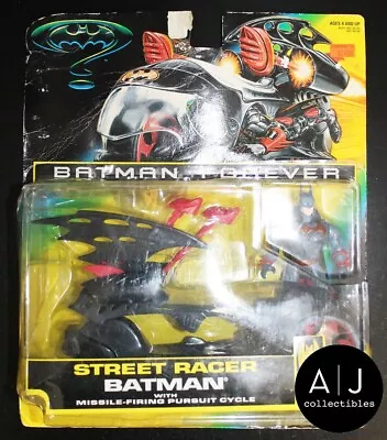 1995 Batman Forever Street Racer Batman Missle Firing Pursuit Cycle Sealed • $17.56