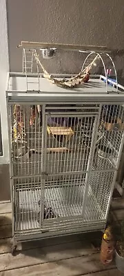 EXTRA LARGE Parrot Cage For Macaw Cockatoo African Grey Amazon 32 W X 23  X 66 H • $200