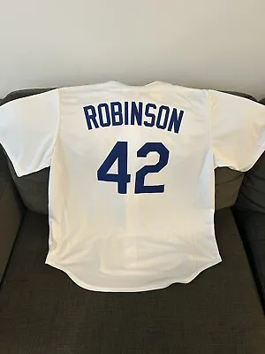 Nike Authentic Brooklyn Dodgers JACKIE ROBINSON Baseball MLB JERSEY Men’s Sz: XL • $89.99