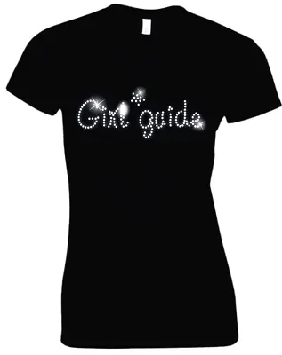 GIRL Guide Ladies Crystal T Shirt  - Hen Night - 60s 70s 80s 90s All Sizes • £9.99
