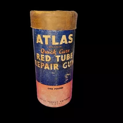 Atlas Tube Repair Kit RARE CARDBOARD CONTAINER Atlas Supply Co. Newark NJ • $39.99