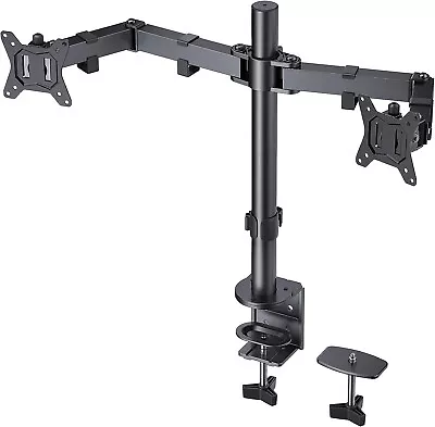 Irongear Dual Monitor Stand For 17-32 Inch ScreensHeavy Duty Fully Adjustable M • $29.99