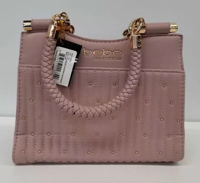 Bebe Women's Aliah Stud Shopper Crossbody Mauve Size Micro Purse • $24.99