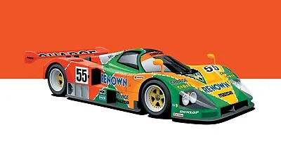 Mazda 787b Le Mans Vintage Racing Art Print Poster 22 X 17in • $64.95