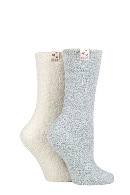 £10.99 • Buy Ladies 2 Pair Elle Cosy Bed & Slipper Socks