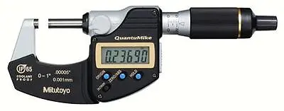 Mitutoyo 293-180-30 QuantuMike Digimatic Micrometer 0-1 /25mm Range .00005  *SH • $238.80