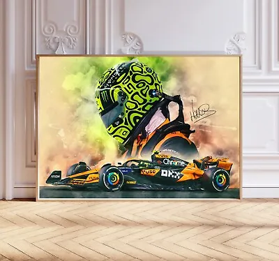 Lando Norris 2024 F1 Poster Print Signed Reproduction Formula 1 Wall Art • £5.99