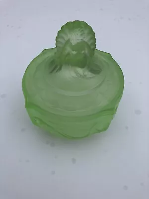 Walther & Sohne Nymphen Uranium Glass Mermaid Bowl…. Please Read • £49.99