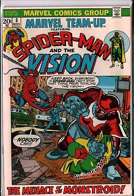 MARVEL TEAM-UP #2 Spider-Man Vision Gil Kane Cover (1972) Marvel VF (8.0) • $34.99