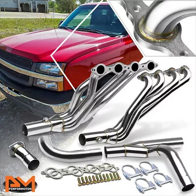 For 02-06 Chevy GMT800 4.8/5.3/6.0 V8 Stainless Steel 8-2 Exhaust Header+Pipe • $220.89