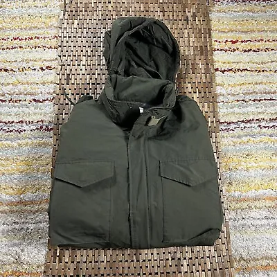 J. CREW Wallace & Barnes Fleece Lined Full Zip Utility Jacket Green Men’s Large • $84.95