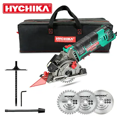£55.99 • Buy Mini Circular Saw HYCHIKA 500W Compact Circular Saw Power Tool With 3 Saw Blades