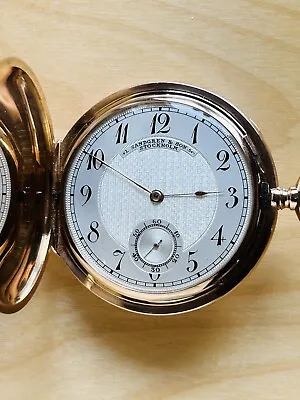 2A376 Antique Vacheron & Constantin Full Hunter 18k Solid Gold Pocket Watch • $5497.62