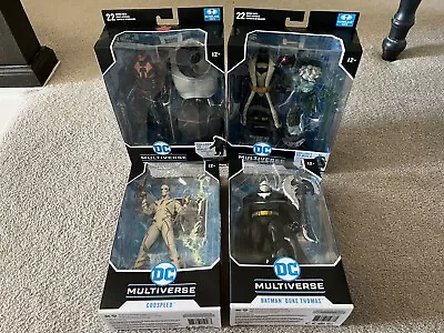 DC Multiverse McFarlane Figures Lot Batman Godspeed Bloodsport 4 Total New • $34.99