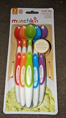 Munchkin 10062 Soft-Tip Infant Spoons - Multi-Color (Pack Of 6) • $12.99