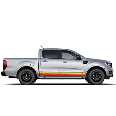Retro Stripes For Ford Ranger Lariat XL XLT Graphics 4x4 Pickup Decals Stickers • $193.90